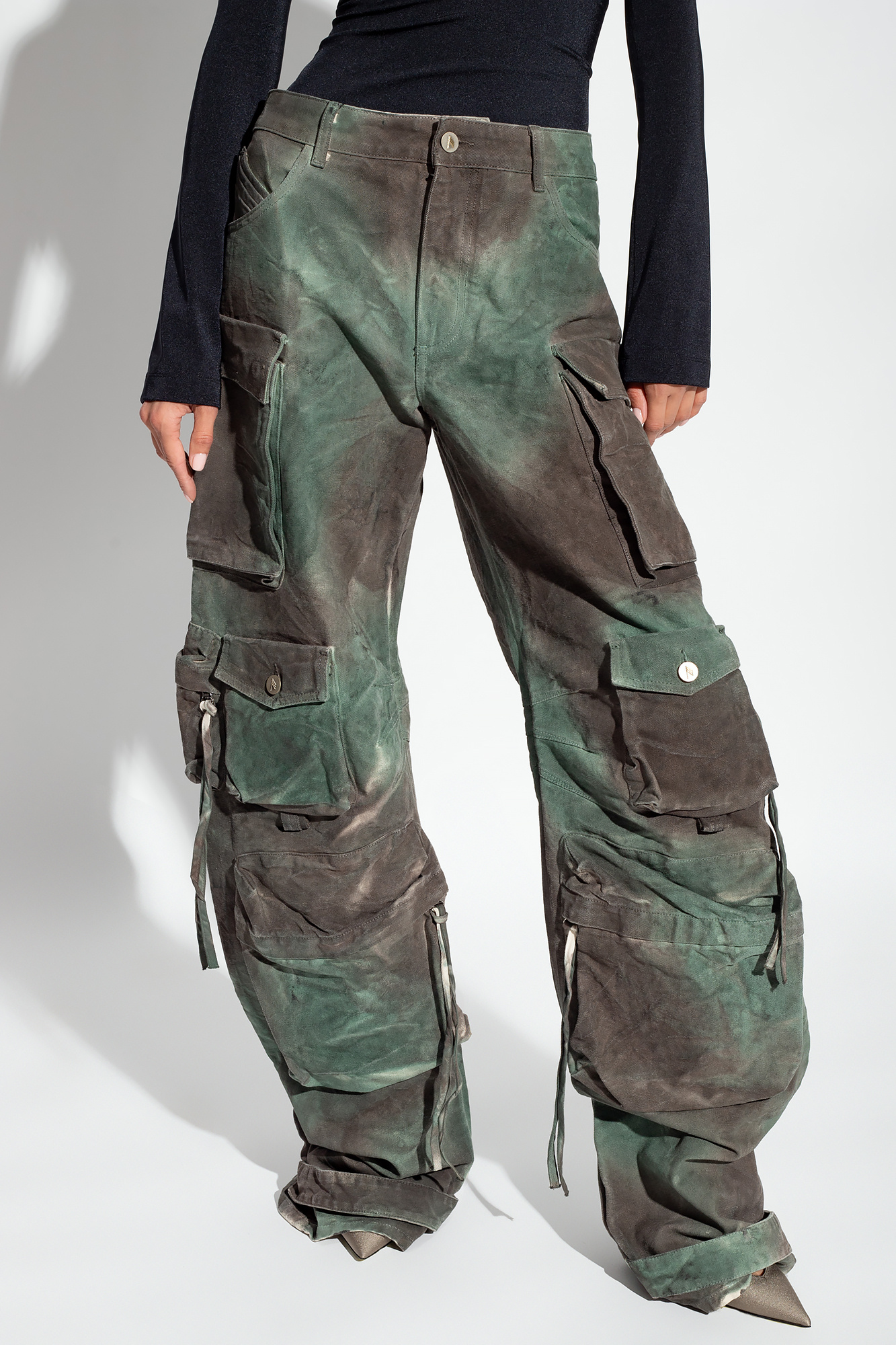 GenesinlifeShops Japan - Green 'Fern' cargo trousers The Attico